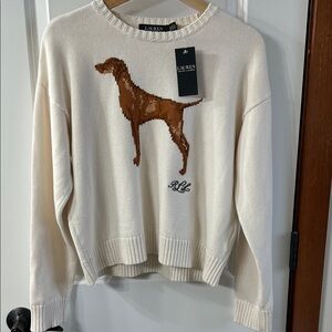 Ralph Lauren Cream Knit Sweater